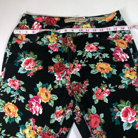 Women Vanilla Star Jeans Floral skinnies, 4 - Picture 7 of 8